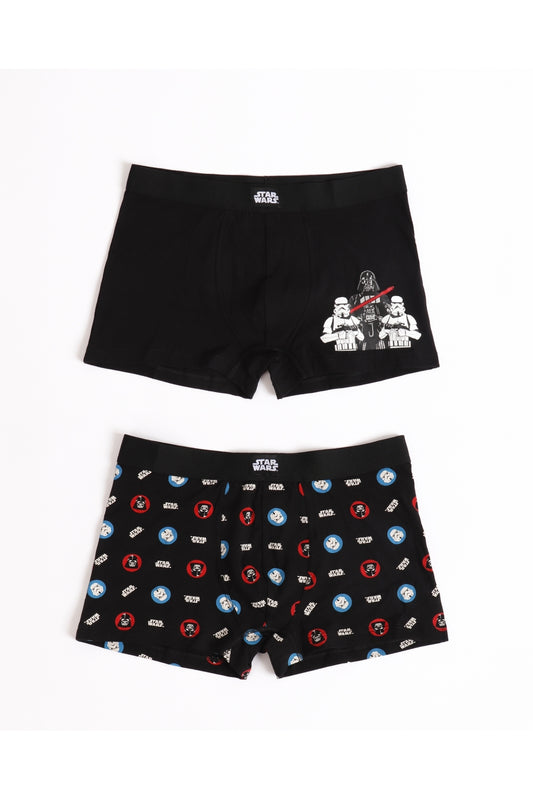 PACK-2 BOXERS STAR WARS BLUE AND RED