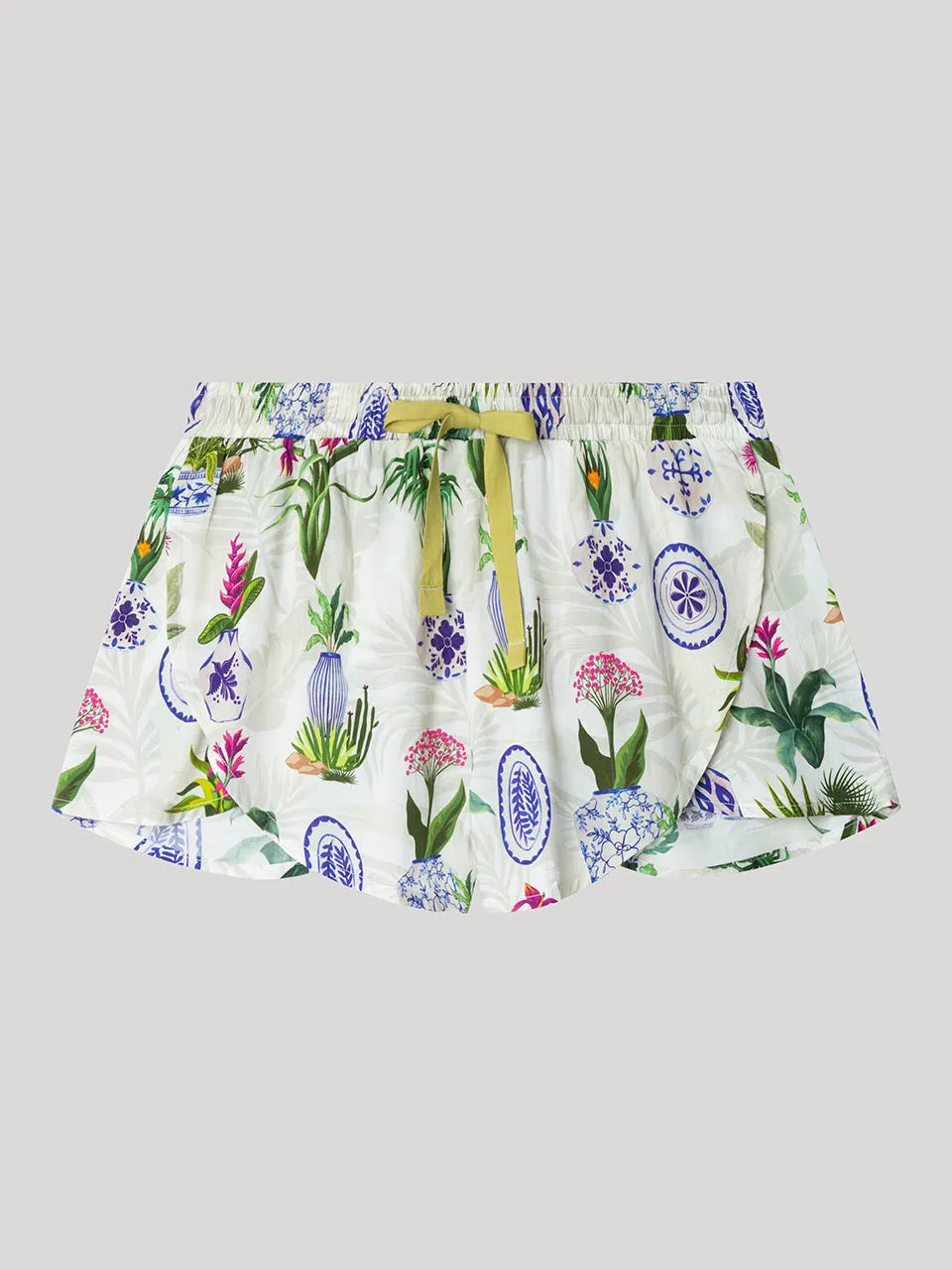 PANTALON DE PIJAMA CORTO MUJER FLORAL WORLD