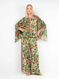 PIJAMA ABIERTO MANGA LARGA MUJER TROPICAL PALAZZO