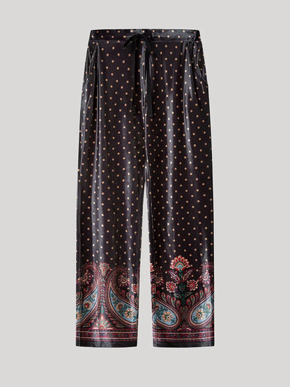 PIJAMA ABIERTO TERCIOPELO MANGA LARGA MUJER EASTERN PRINT