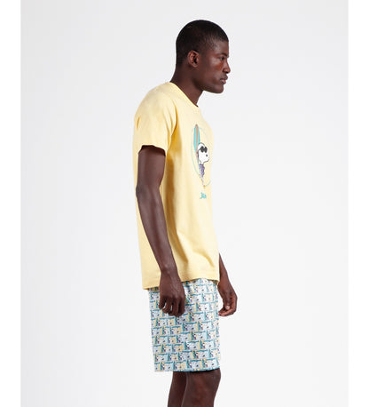 PIJAMA MANGA CORTA HOMBRE BEACH BEAGLE PEANUTS