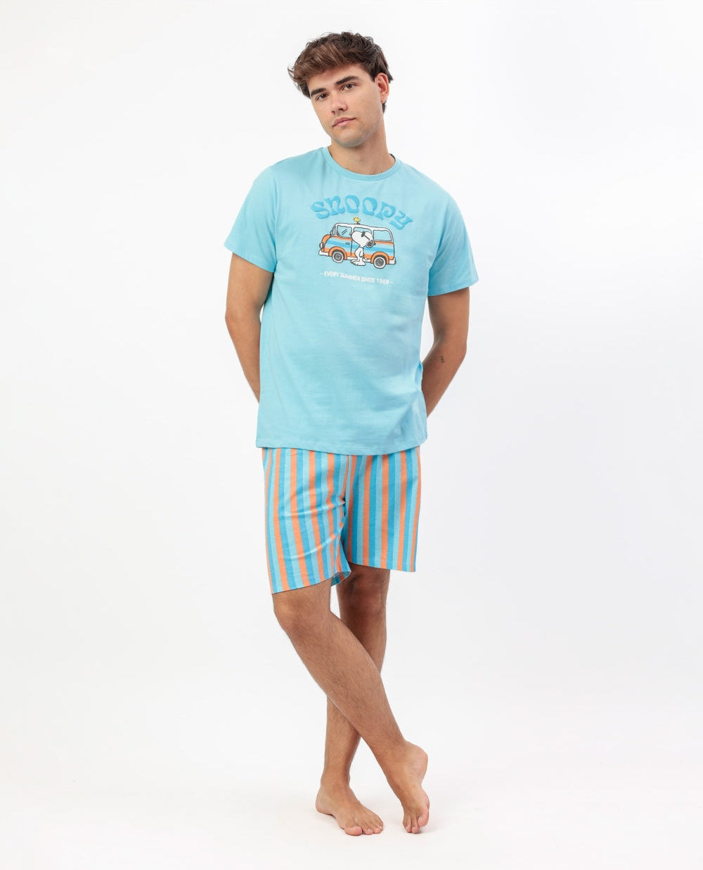 PIJAMA MANGA CORTA HOMBRE SNOOPY VAN