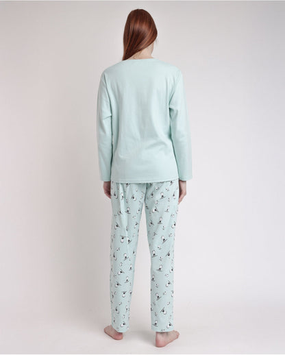 PIJAMA MANGA LARGA MUJER SLEEP SOCIETY