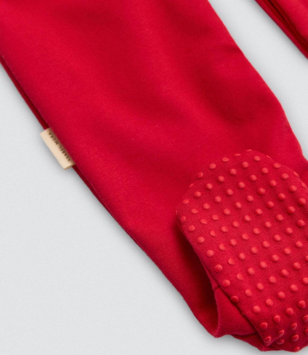 Pelele bebé navideño rojo