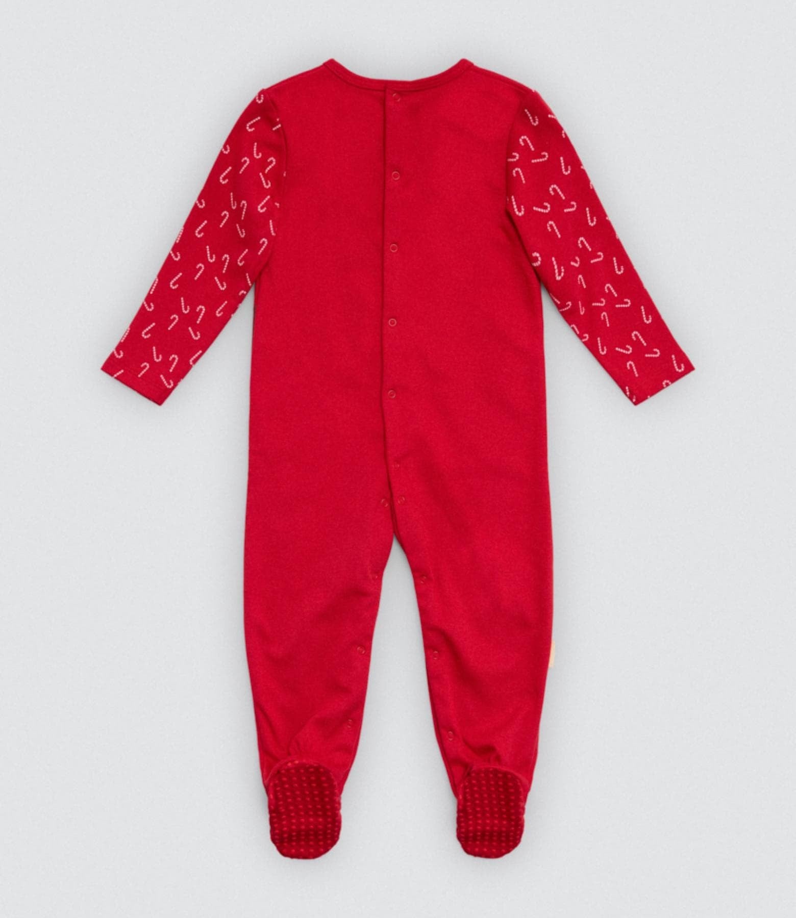 Pelele bebé navideño rojo