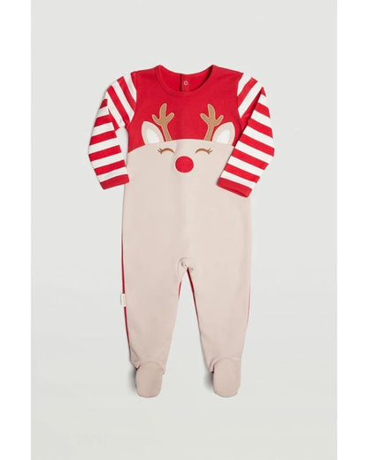 PELELE BEBÉ RENO NAVIDEÑO ROJO