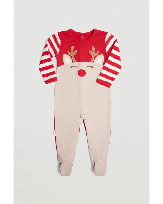 PELELE BEBÉ RENO NAVIDEÑO ROJO