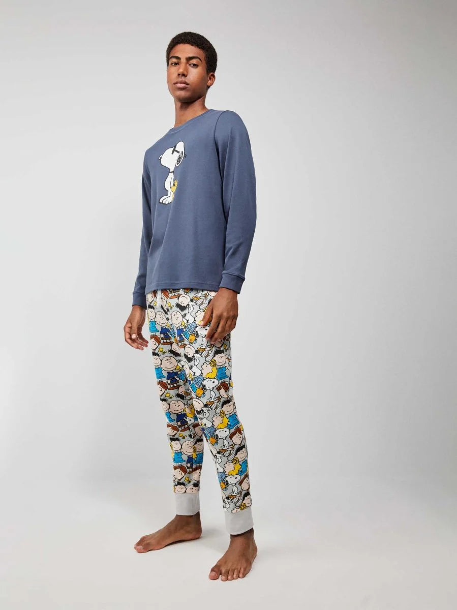 PIJAMA MANGA LARGA HOMBRE SNOOPY VIBES