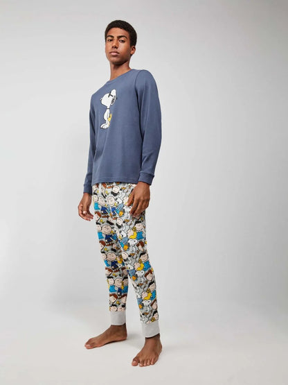 PIJAMA MANGA LARGA HOMBRE SNOOPY VIBES