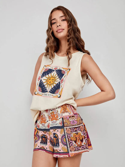 PIJAMA TRANTES ESTAMPADO ZODIACO
