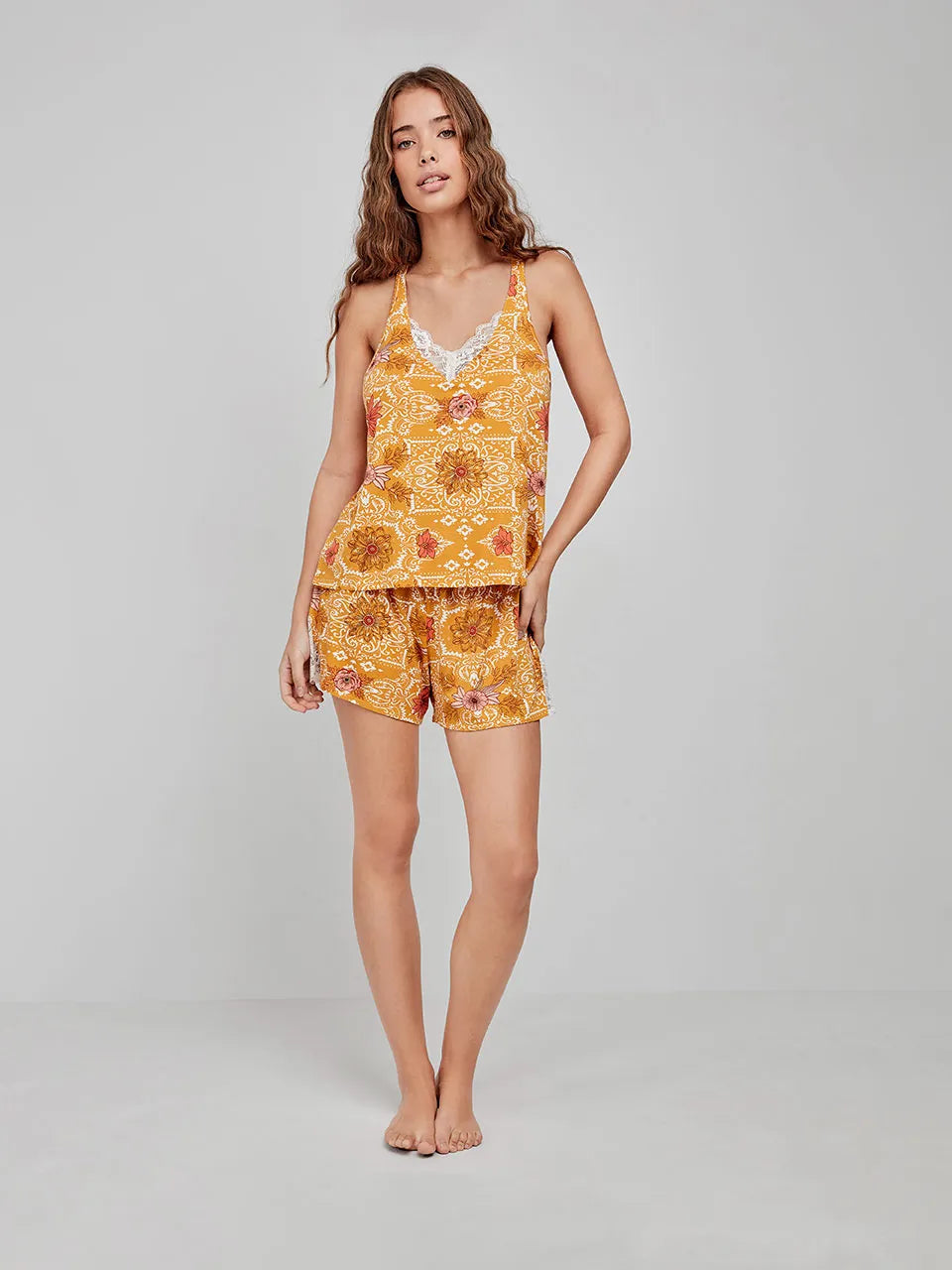 PIJAMA DE TIRANTES BOHO CHIC