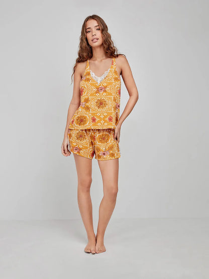 PIJAMA DE TIRANTES BOHO CHIC