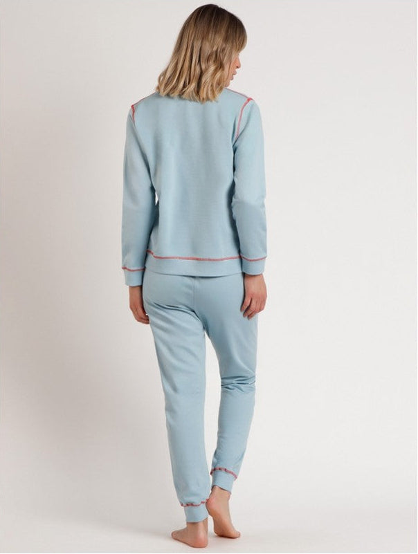 PIJAMA MANGA LARGA MUJER FELPA WINTER CLUB