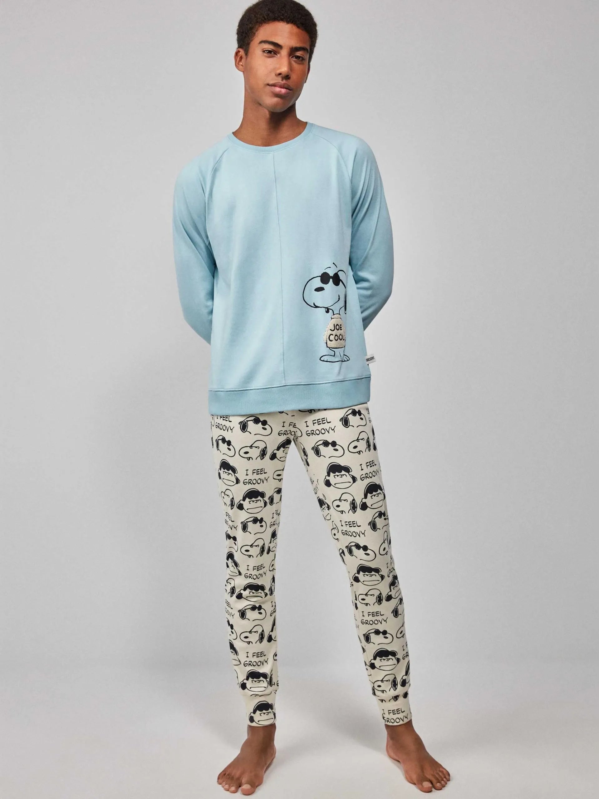 PIJAMA MANGA LARGA HOMBRE SNOOPY PEANUTSJOE COOL