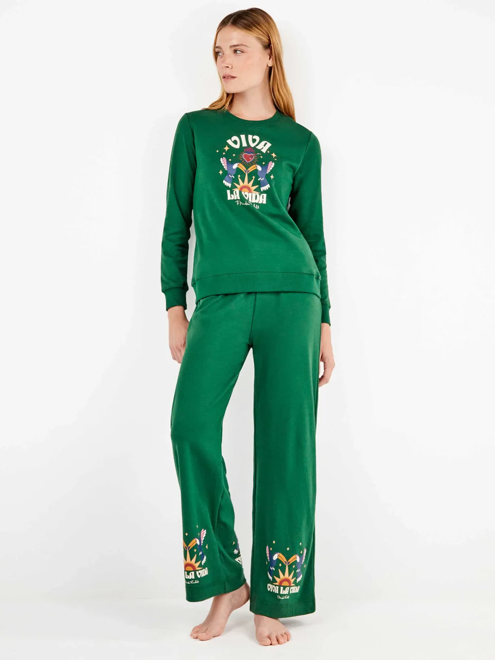 PIJAMA MANGA LARGA MUJER VIVA LA VIDA