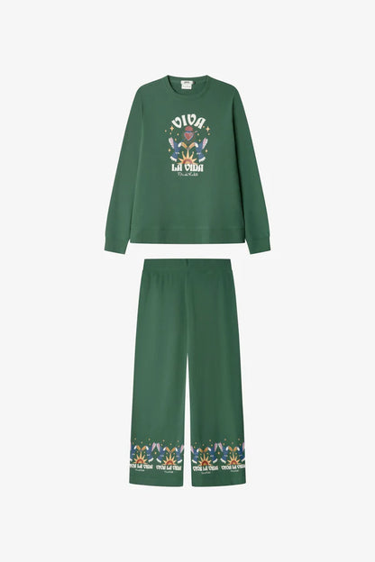 PIJAMA MANGA LARGA MUJER VIVA LA VIDA