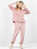 Pijama mujer polar rosa con estrellitas glitter