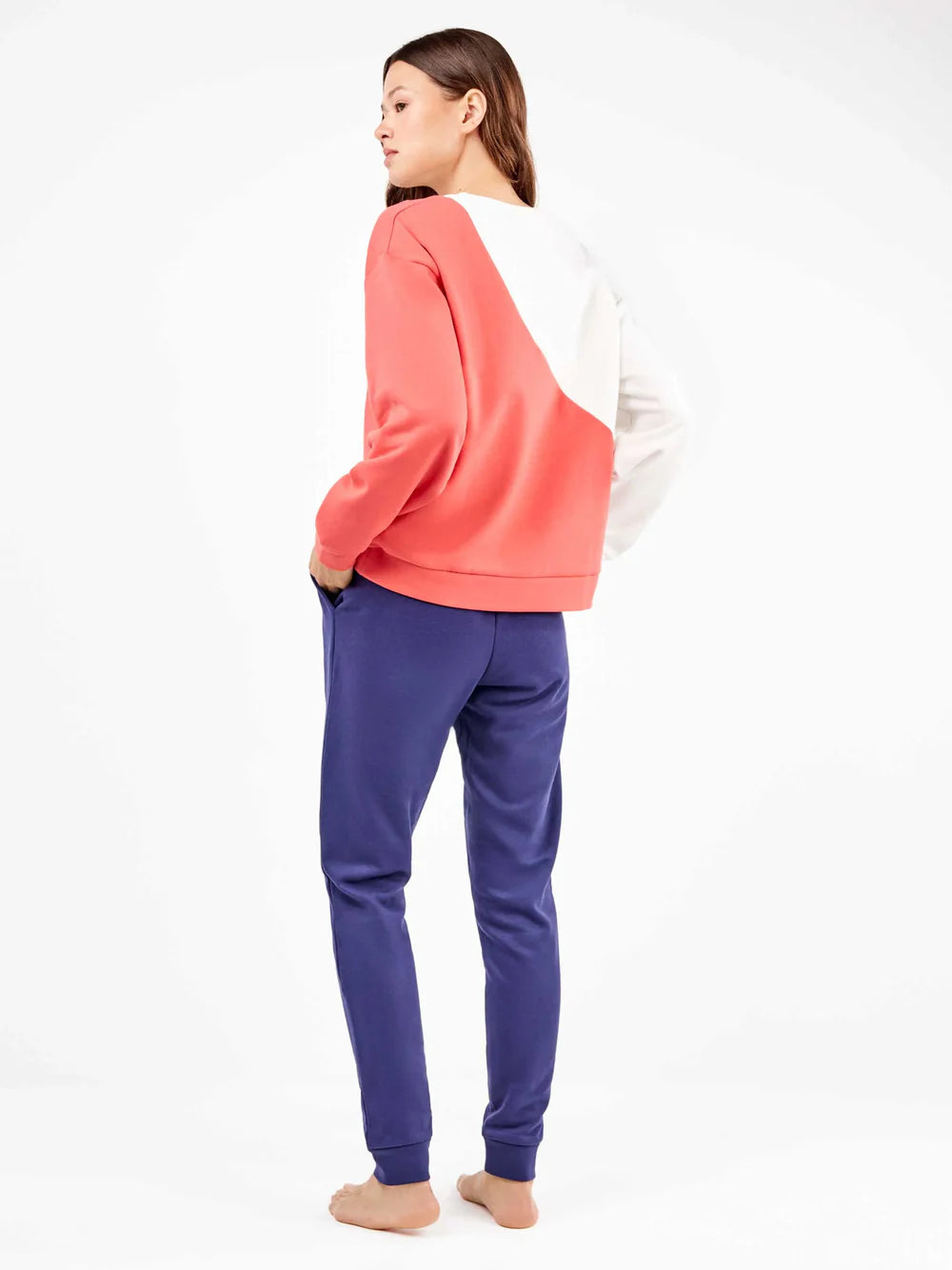 PIJAMA MANGA LARGA MUJER HEART MOTIFS