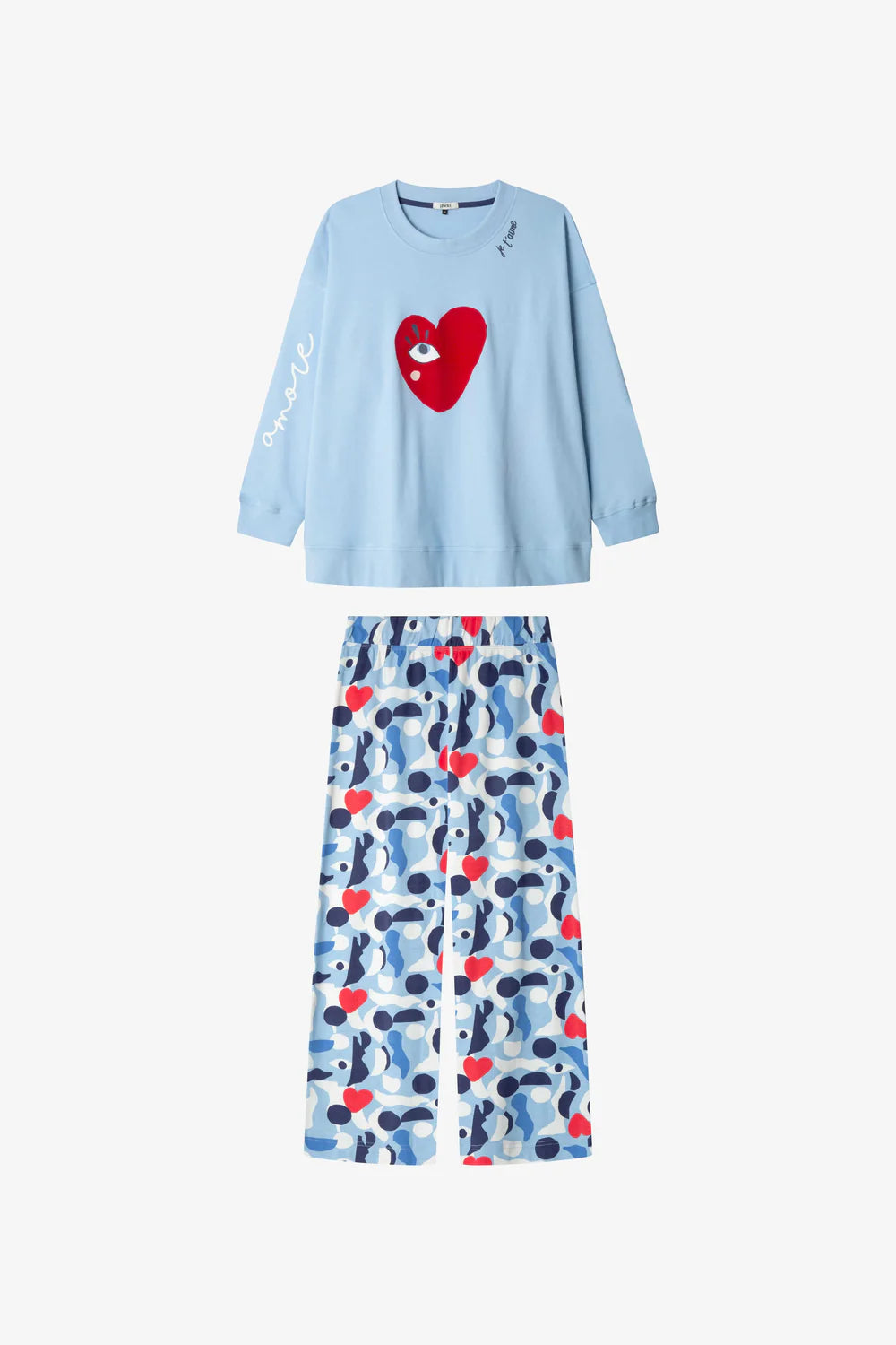 PIJAMA MANGA LARGA MUJER EYES IN MY HEART