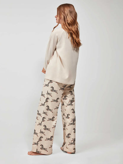 PIJAMA MANGA LARGA MUJER WILD WORLD