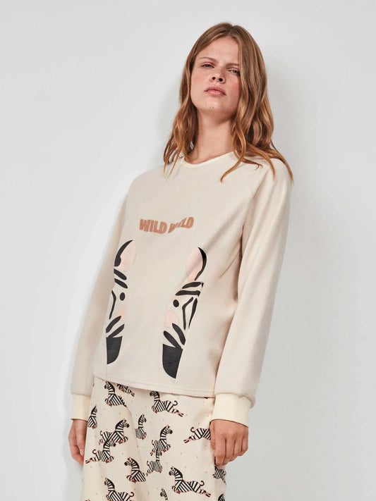PIJAMA MANGA LARGA MUJER WILD WORLD