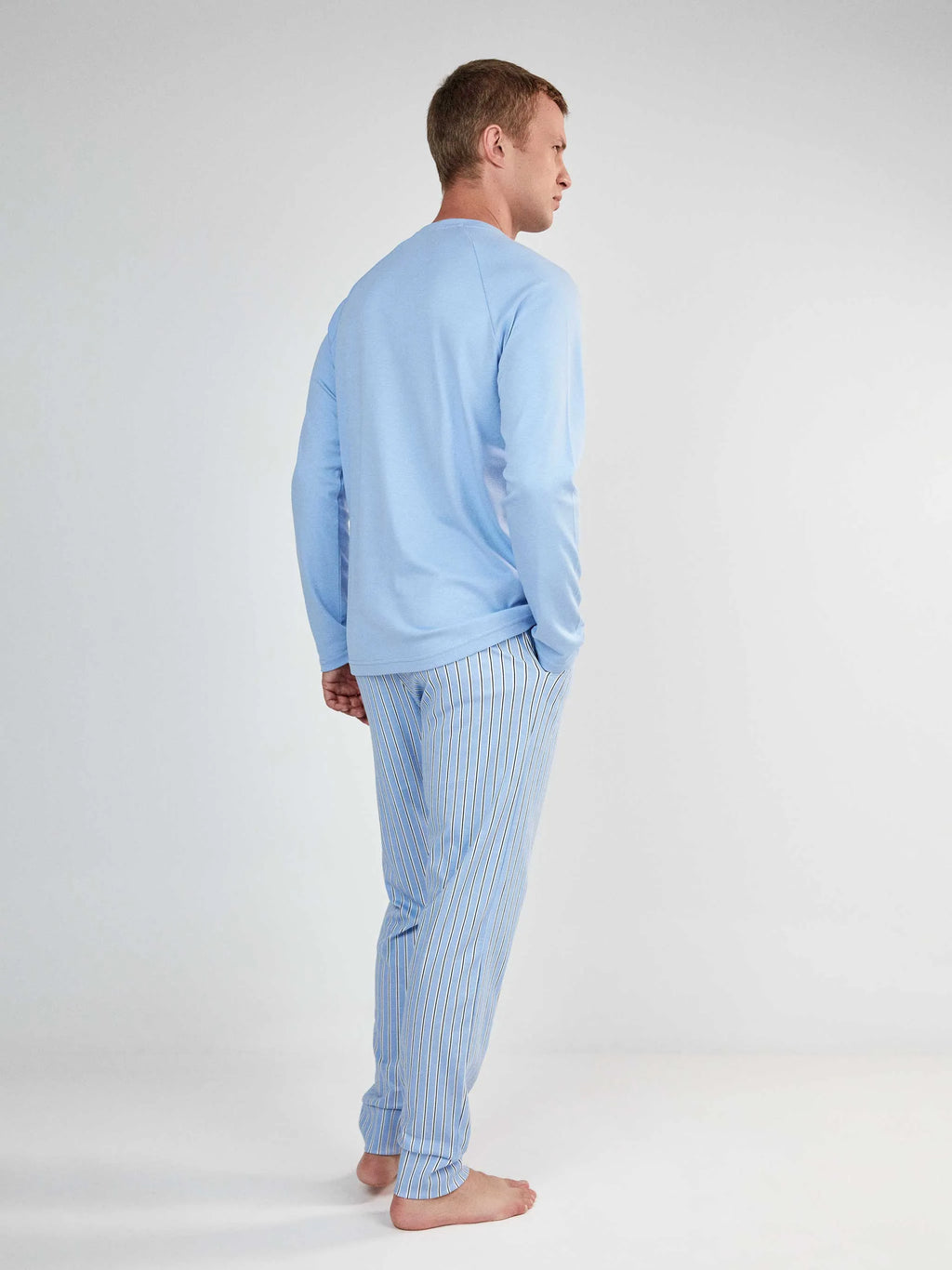 Pijama largo hombre snoopy de punto interlock