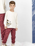 Pijama infantil Snoopy granate
