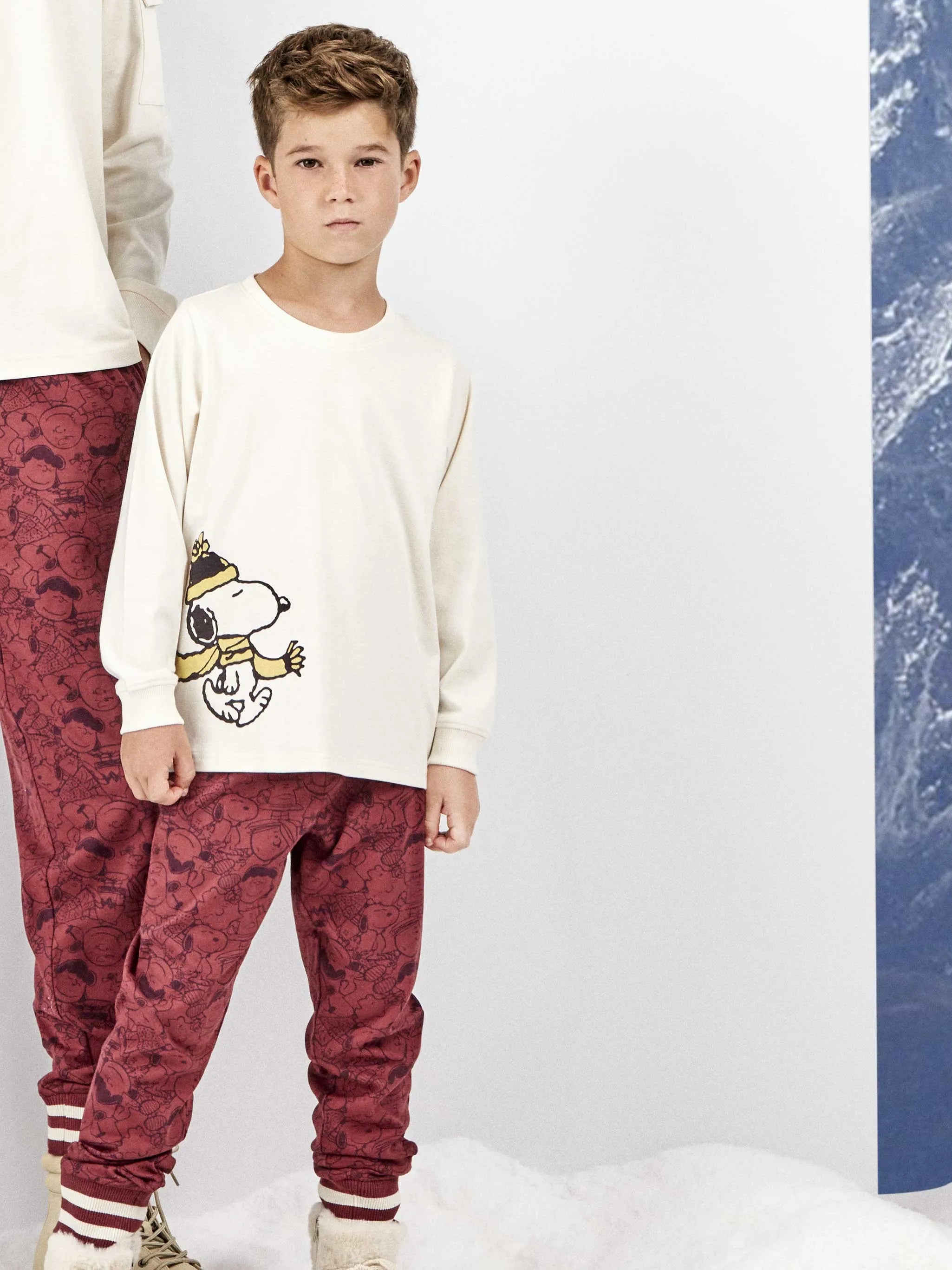 Pijama infantil Snoopy granate