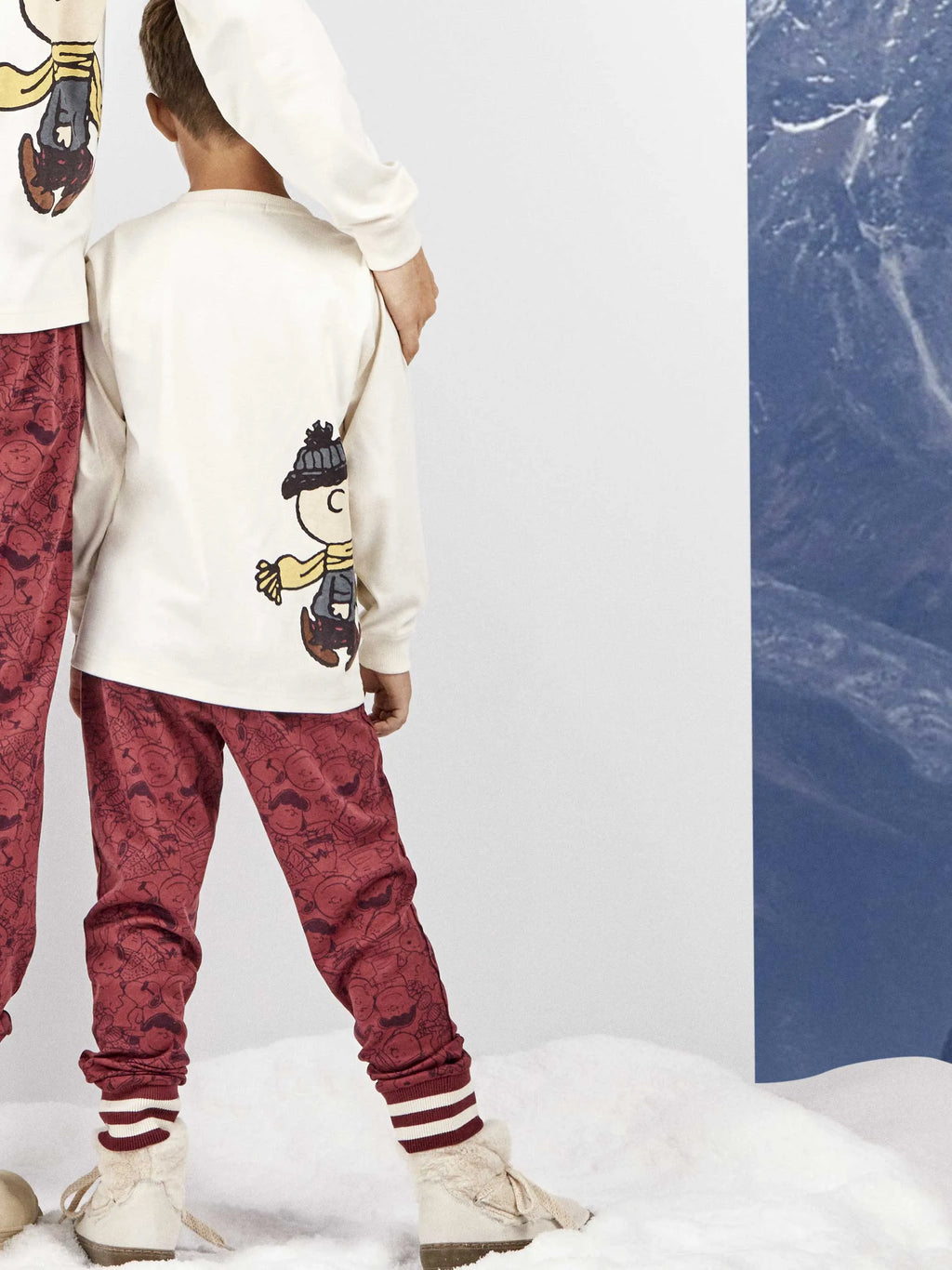 Pijama infantil Snoopy granate