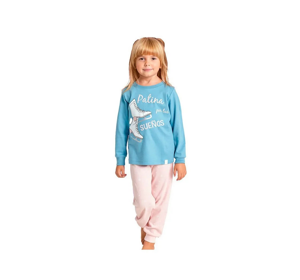PIJAMA NIÑA PATINA POR TUS SUEÑOS