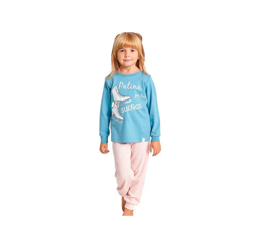PIJAMA NIÑA PATINA POR TUS SUEÑOS