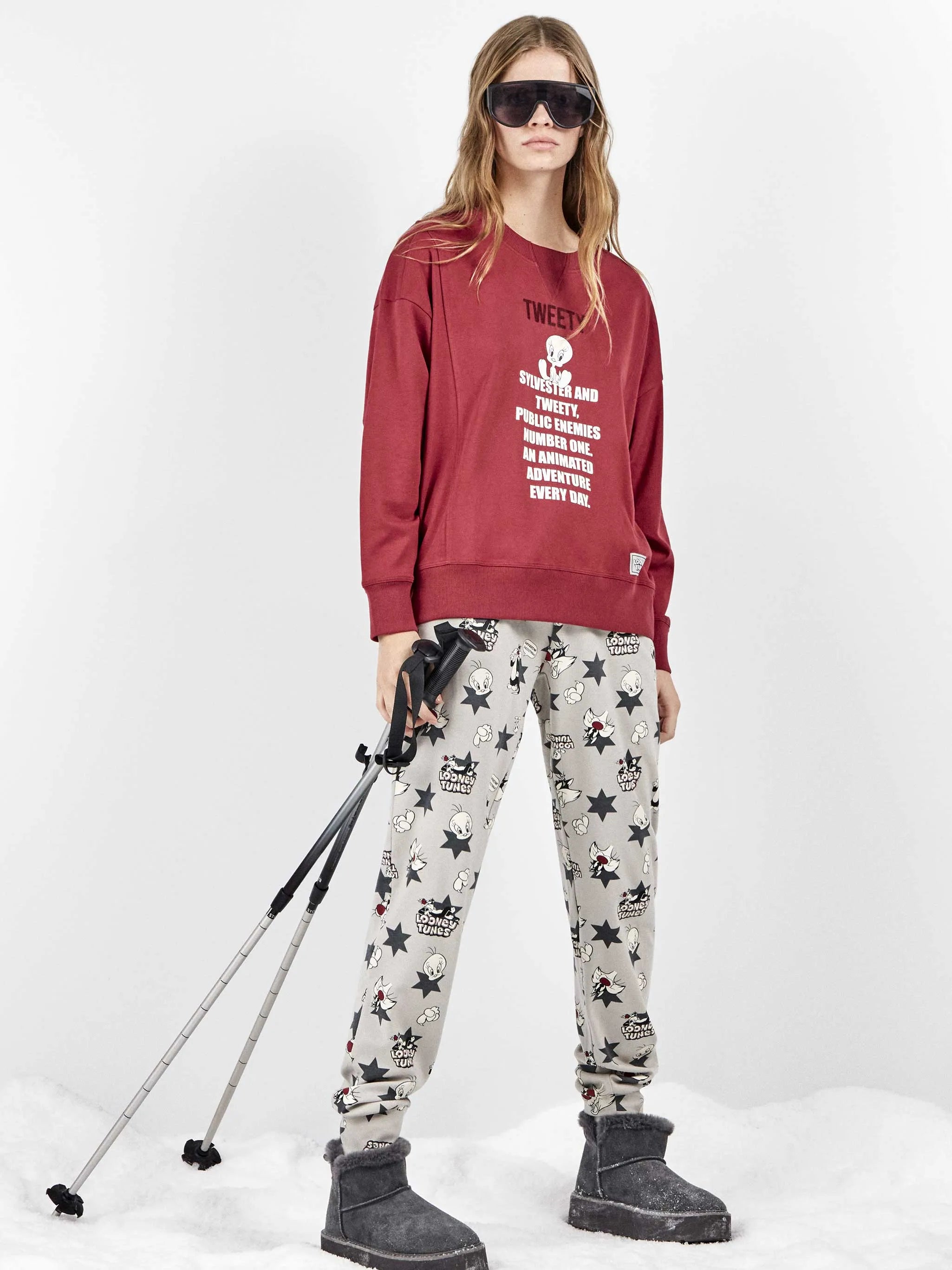 Pijama largo mujer Looney Tunes Tweety