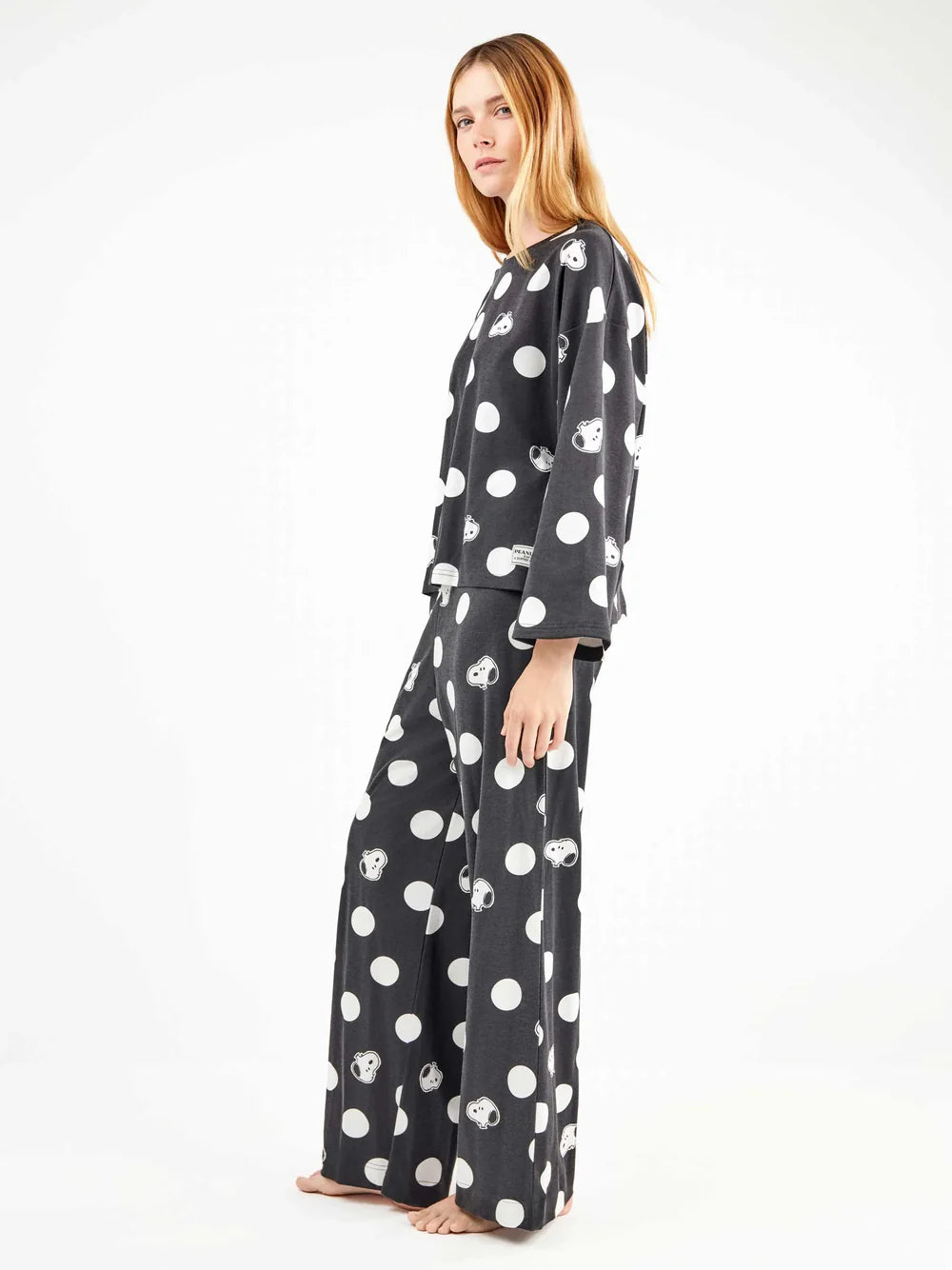 PIJAMA MANGA LARGA MUJER MAXITOPOS SNOOPY