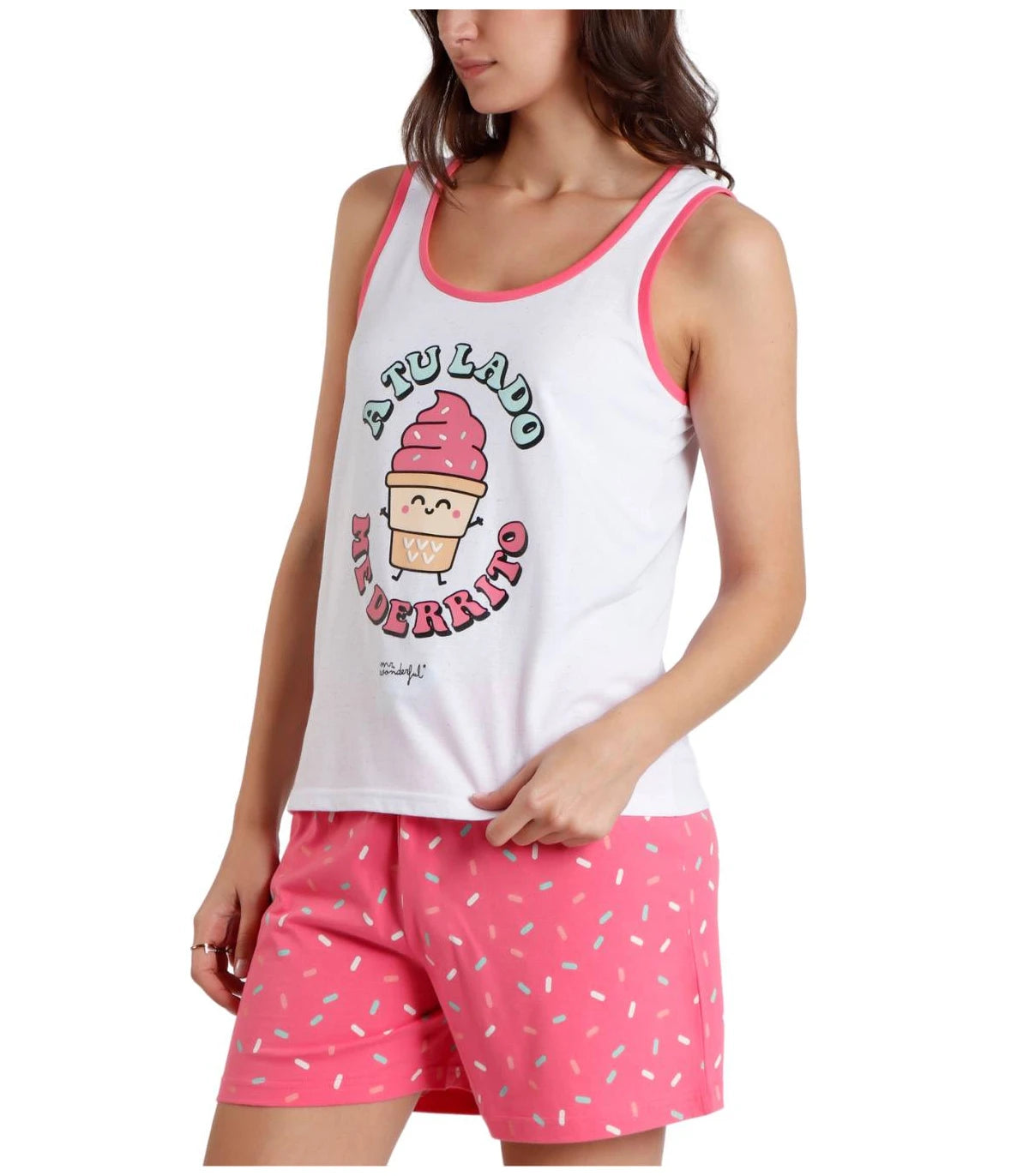 PIJAMA MANGA CORTA A TU LADO ME DERRITO