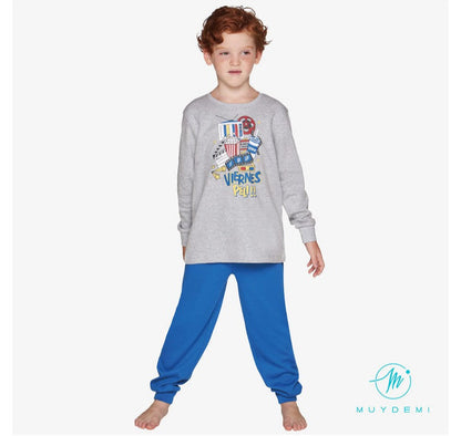 PIJAMA INFANTIL NIÑO VIERNES DE PELI