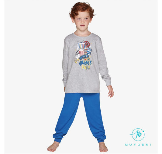 PIJAMA INFANTIL NIÑO VIERNES DE PELI