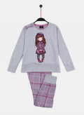 PIJAMA INFANTIL NIÑA GREY GORJUSS SANTORO AFELPADO