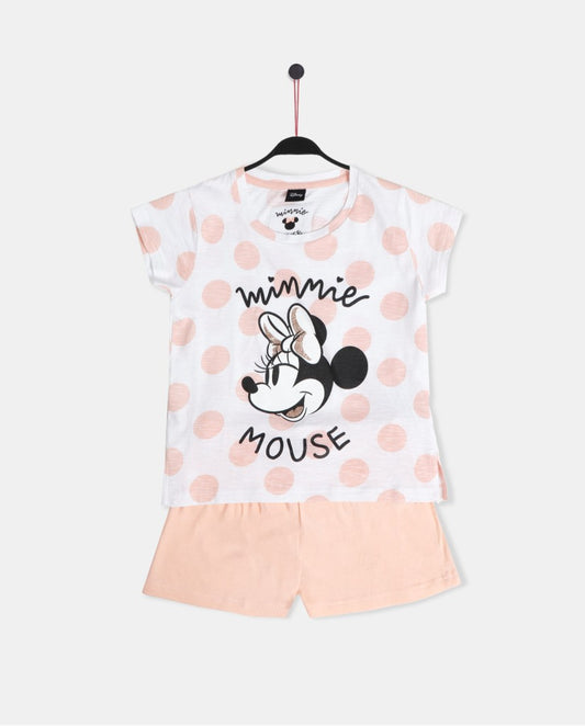 PIJAMA INFANTIL MANGA CORTA MINNIE DOTS