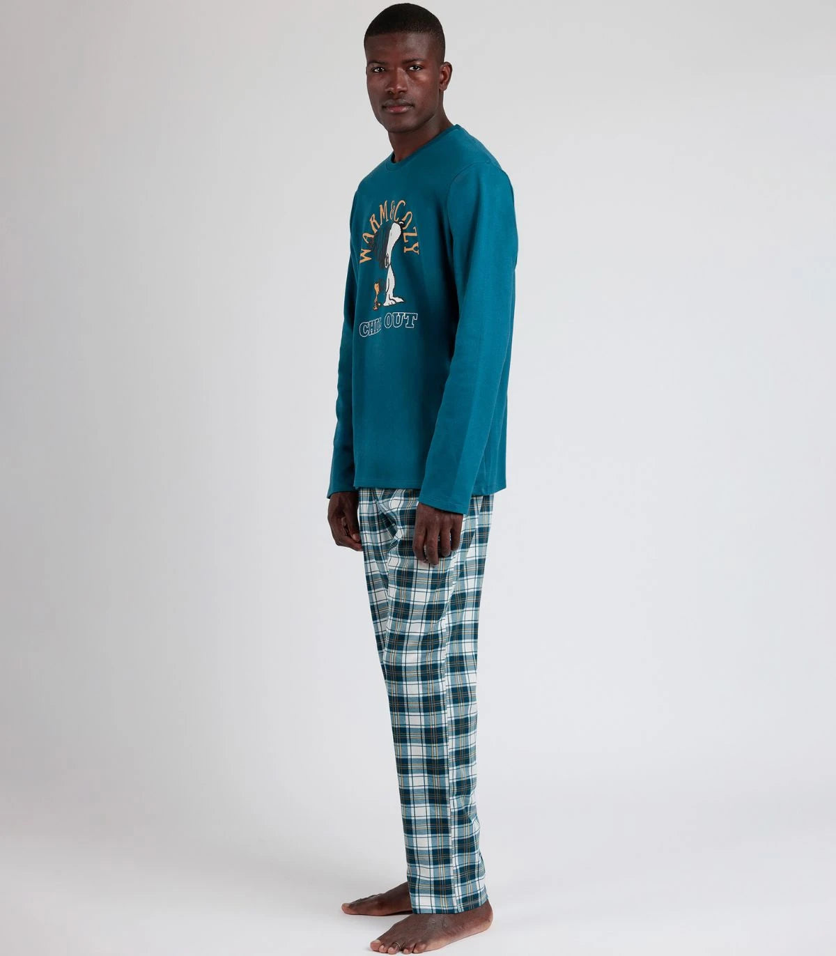 PIJAMA MANGA LARGA HOMBRE COZY CHILL OUT