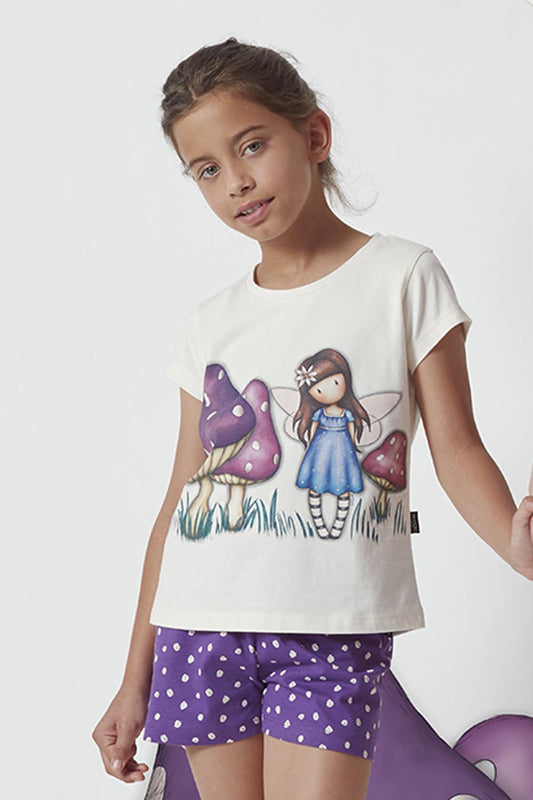 PIJAMA INFANTIL NIÑA MANGA CORTA FAERIE FOLK