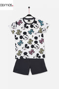 PIJAMA INFANTIL MANGA CORTA NIÑO MICKEY FACES