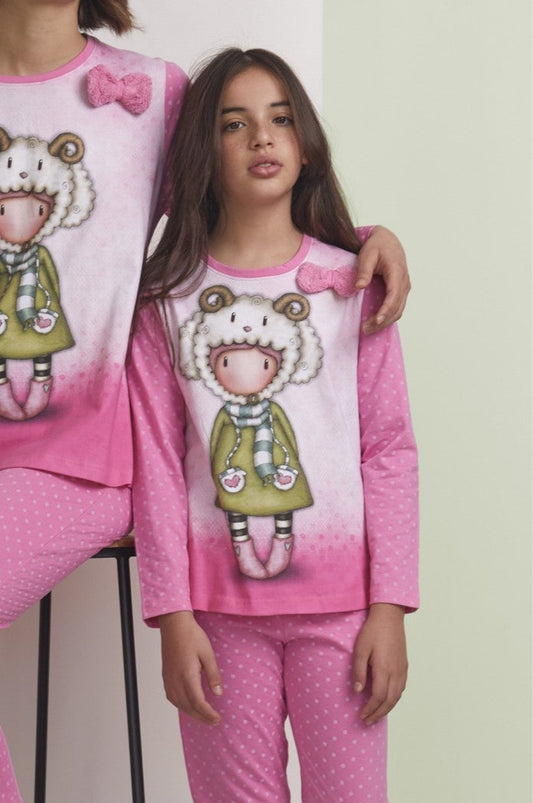 PIJAMA INFANTIL NIÑA OVEJITA GORJUSS SANTORO