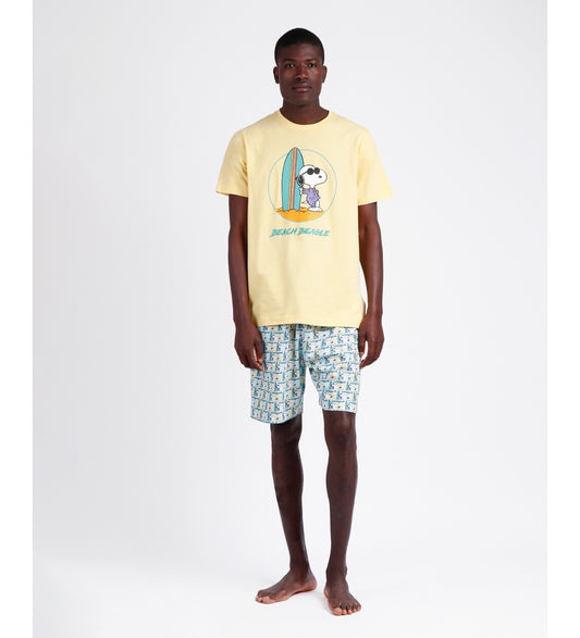 PIJAMA MANGA CORTA HOMBRE BEACH BEAGLE PEANUTS