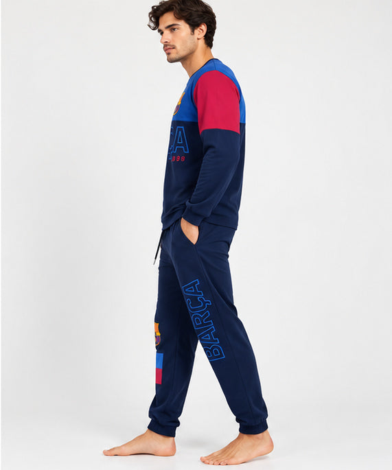 Pijama manga larga hombre algodon Barcelona