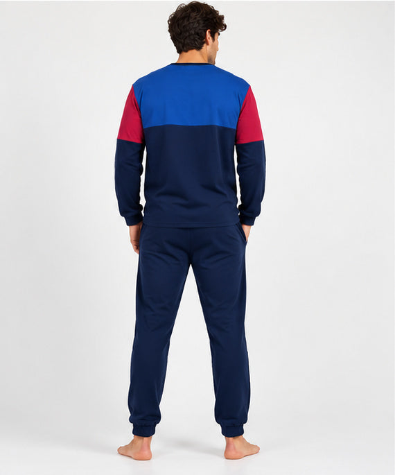 Pijama manga larga hombre algodon Barcelona