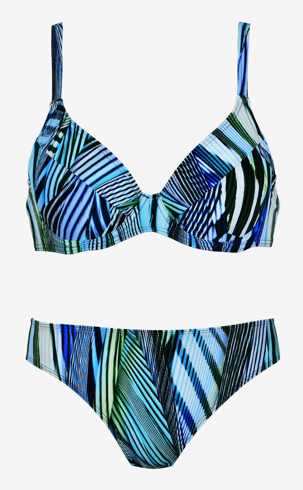BIKINI CON ARO SIN RELLENO SUMMER BLUE LINES