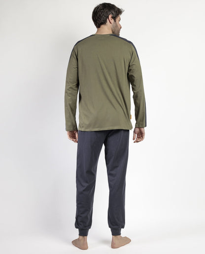 PIJAMA MANGA LARGA HOMBRE SMALL GROGU