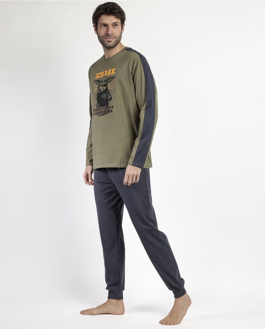 PIJAMA MANGA LARGA HOMBRE SMALL GROGU