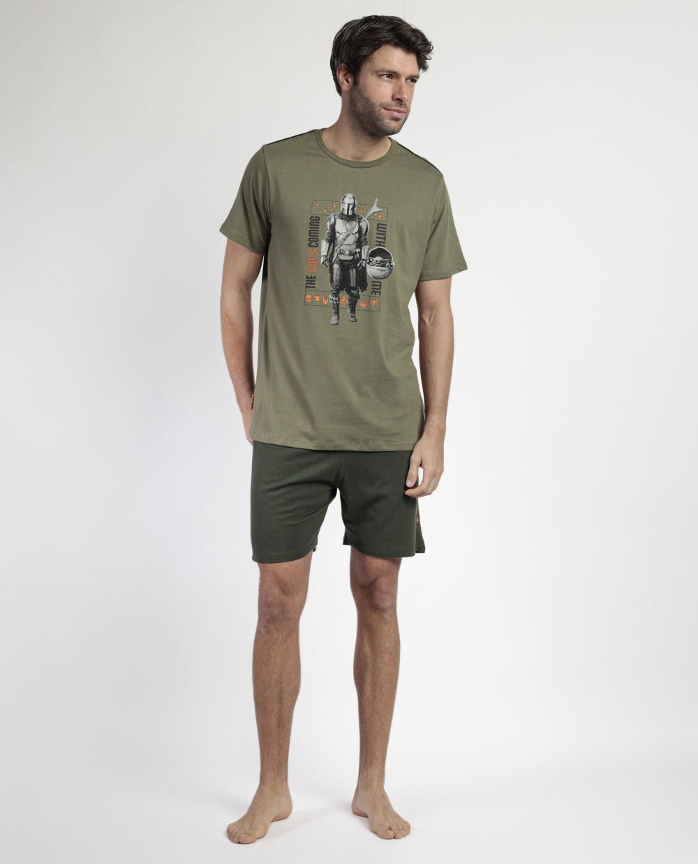 PIJAMA MANGA CORTA MANDALORIAN THE KID