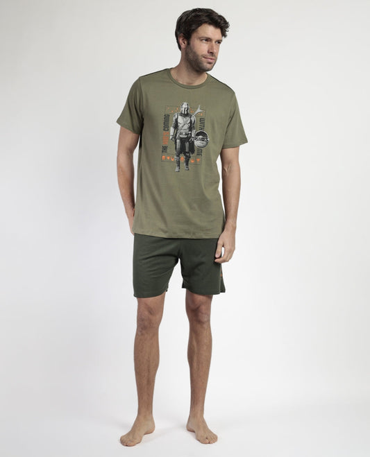 PIJAMA MANGA CORTA MANDALORIAN THE KID